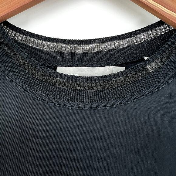 Vince Rib Trim Tank Top Silky Blouse Black size Extra Small XS - Picture 14 of 16